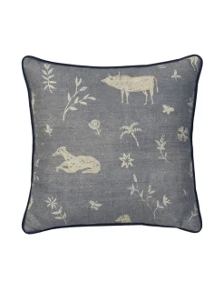 Avebury Denim Throw Pillow 55x55CM