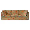 Coco 4 seater sofa with Contrast Welt Knife Edge cushion in Wildwood Twig - Hand Made in USA