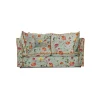 Coco 2 seater sofa with Contrast Welt Knife Edge cushion in Andrew Martin Wildwood Duck Egg - Hand Made in USA