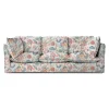 Coco 4 seater sofa with Knife Edge cushion in Kitty Indian Summer - Hand Made in USA