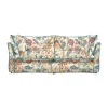 Coco 2.5 seater sofa with Knife Edge cushion in Kitty Indian Summer with Velvet Trim - Hand Made in USA