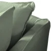 Coco 2.5 seater sofa with Knife Edge cushion in Seagrass Linen - Hand Made in USA