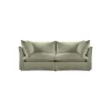 Coco 2.5 seater sofa with Knife Edge cushion in Hemp Linen - Hand Made in USA