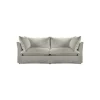 Coco 2.5 seater sofa with Knife Edge cushion in Dove Linen - Hand Made in USA