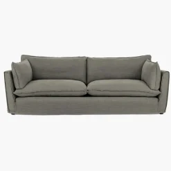 Cocobella 3.5 Seater Sofa in Boho Cloud Grey - Hand Made in USA