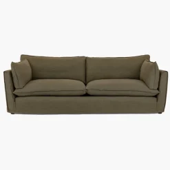 Cocobella 3.5 Seater Sofa in Beatrice Olive - Hand Made in USA