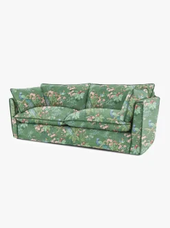 Cocobella 3 Seater Sofa in Belleville Juniper with Pine Velvet Trim - Hand Made in USA