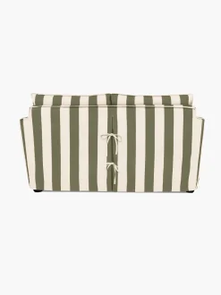 Cocobella 2 Seater Sofa in Spring Green Stripe - Hand Made in USA