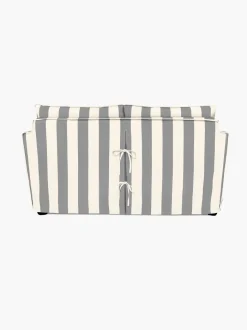 Cocobella 2 Seater Sofa in Garden Grey Stripe - Hand Made in USA