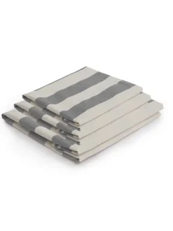 Cocobella 2.5 Seater Sofa Slip Cover in Garden Grey Stripe - Hand Made in USA