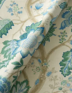 English Garden - Kitty - Blue Green Fabric Swatch