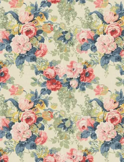 Indigo Pink Fabric Swatch