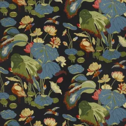 Nympheus Teal/Green Fabric Per Yard